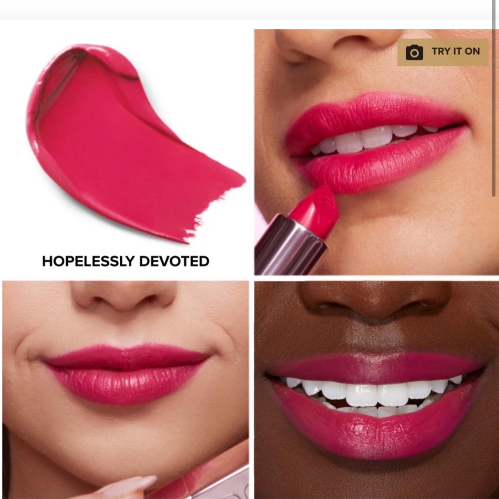 New! Too Faced Lady Bold Cream Lipstick in Hopelessly Devoted